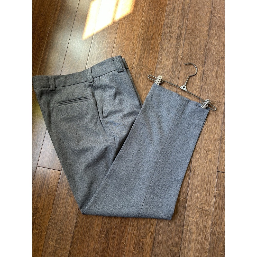 Edwards Men's Gray Dress Pants Size 36 Flat Front Career Office Uniform Slacks